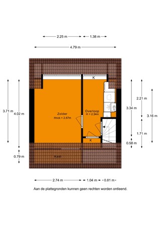 Floorplan - Westmeerlaan 24, 2371 CD Roelofarendsveen